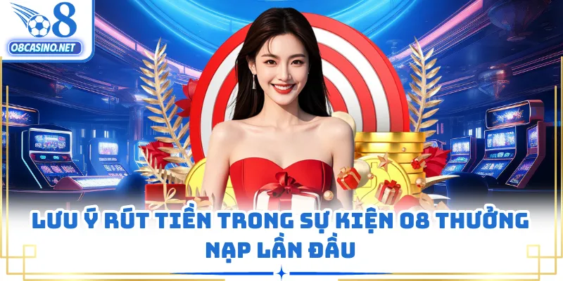Lưu ý rút tiền trong sự kiện O8 thưởng nạp lần đầu